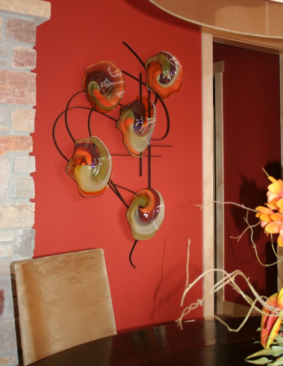 Custom Made Blown Glass And Metal Wall Artbonnie M (View 15 of 15)