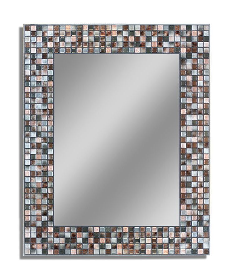 Earthtoned Copper/bronze Mosaic – Decorative Frameless Wall Mirror For Most Up To Date Copper Bronze Wall Mirrors (View 10 of 15)