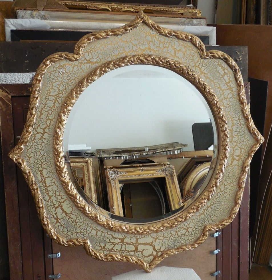 Ebay Inside Round Scalloped Wall Mirrors (View 11 of 15)