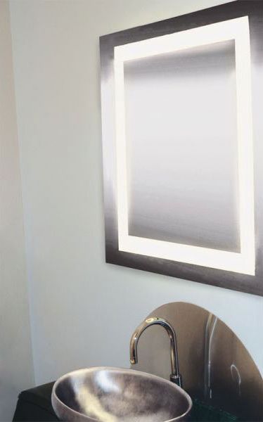Edge Lighting – Plaza Small Led Dimmable Mirror: Indoor Lighting Regarding Newest Edge Lit Led Wall Mirrors (View 15 of 15)