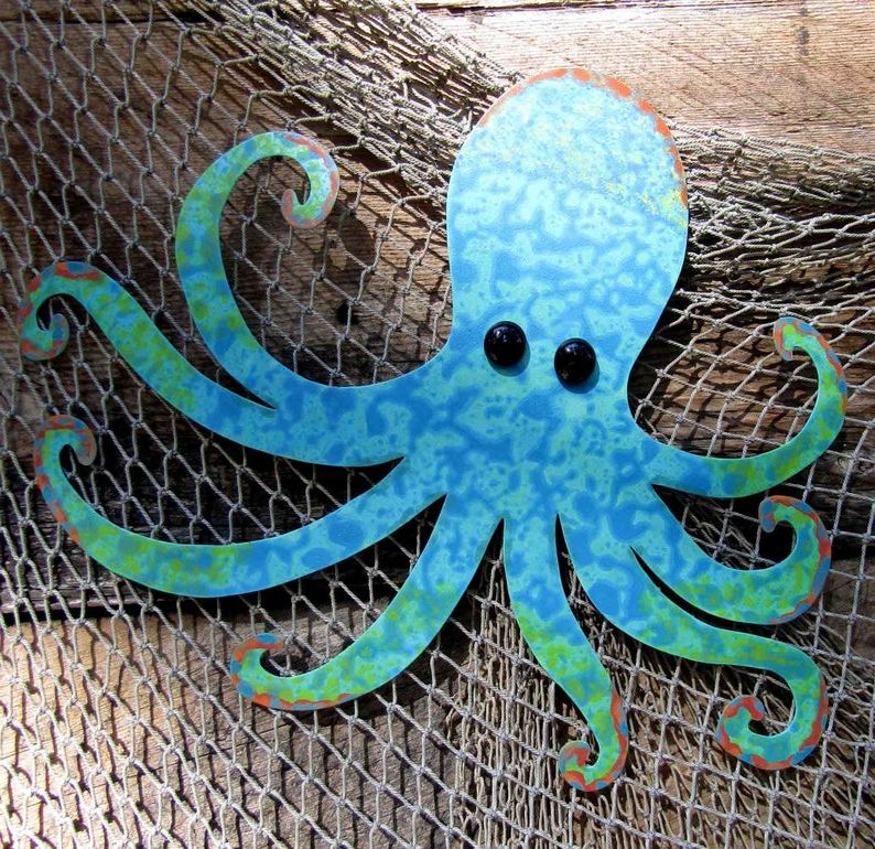 Etsy In 2020 With Regard To Most Recent Octopus Metal Wall Sculptures (View 2 of 15)