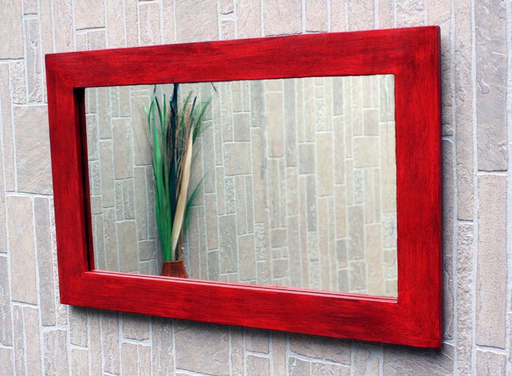 Etsy In Latest Glossy Red Wall Mirrors (View 10 of 15)