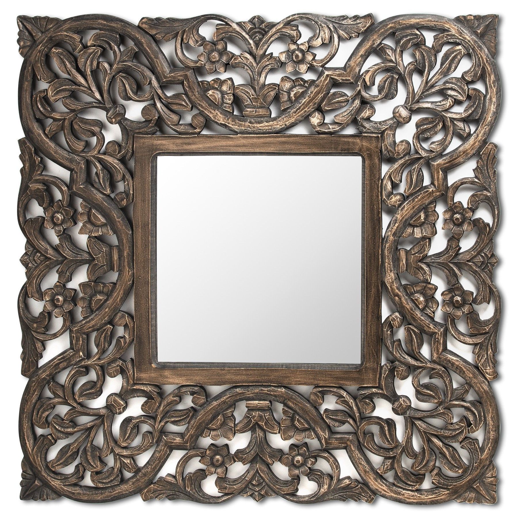 Famous Dakato Grey Wash Carved Mirror (View 9 of 15)