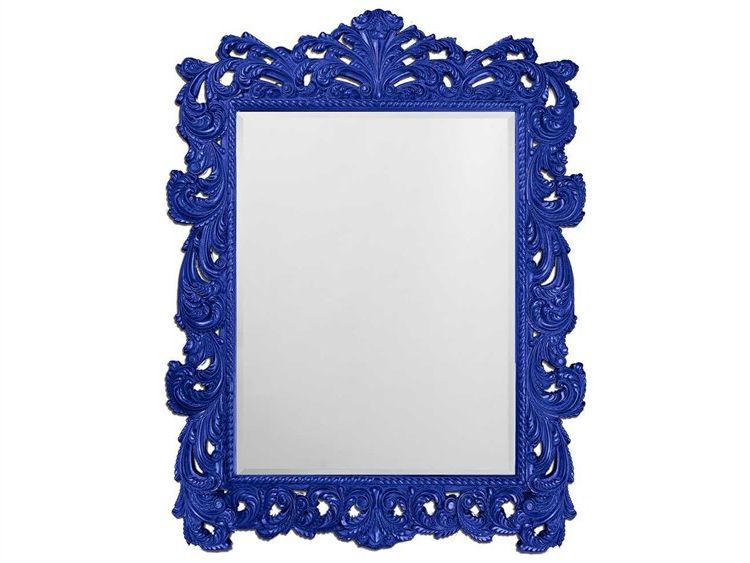 Famous Royal Blue Wall Mirrors Throughout Howard Elliott Napoleon 63 X 85 Glossy Royal Blue Wall Mirror (View 6 of 15)