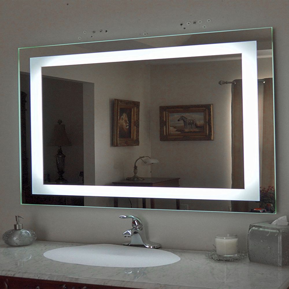 Fashionable Ktaxon Anti Fog Wall Mounted Lighted Vanity Mirror Led Bathroom Mirror Throughout Back Lit Oval Led Wall Mirrors (View 11 of 15)