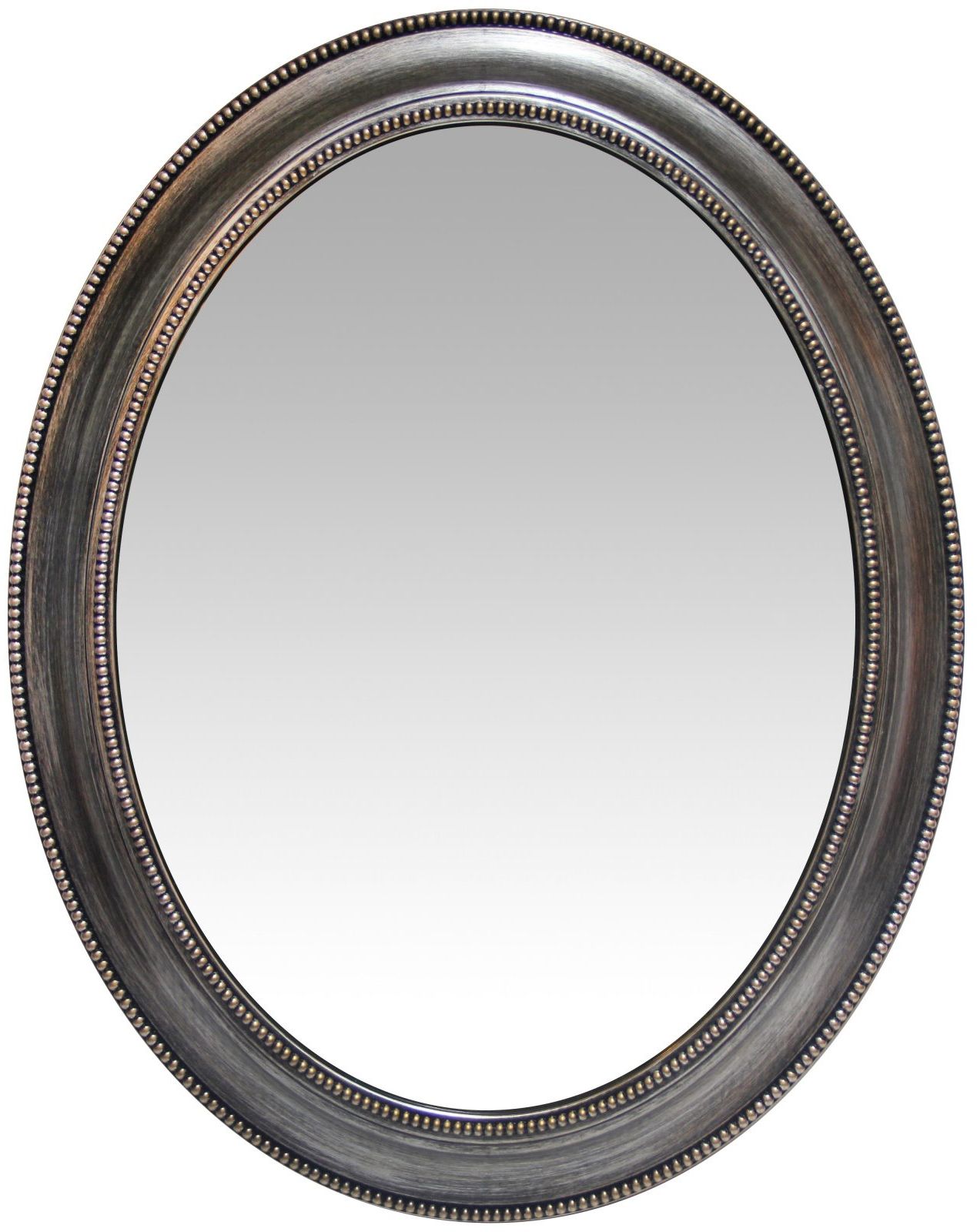 Favorite Silver Beaded Square Wall Mirrors Regarding 30 Inch Sonore Antique Silver Oval Wall Mirror (View 8 of 15)