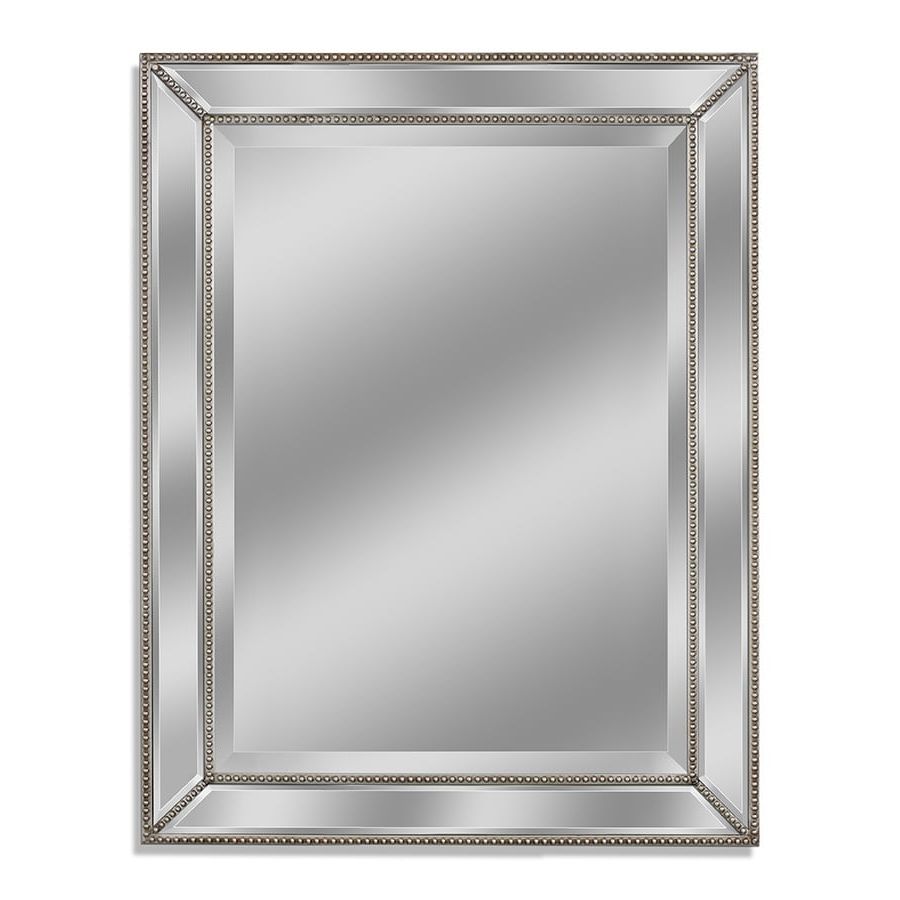 Favorite Single Sided Polished Wall Mirrors Within Shop Allen + Roth Silver Beveled Wall Mirror At Lowes (View 13 of 15)