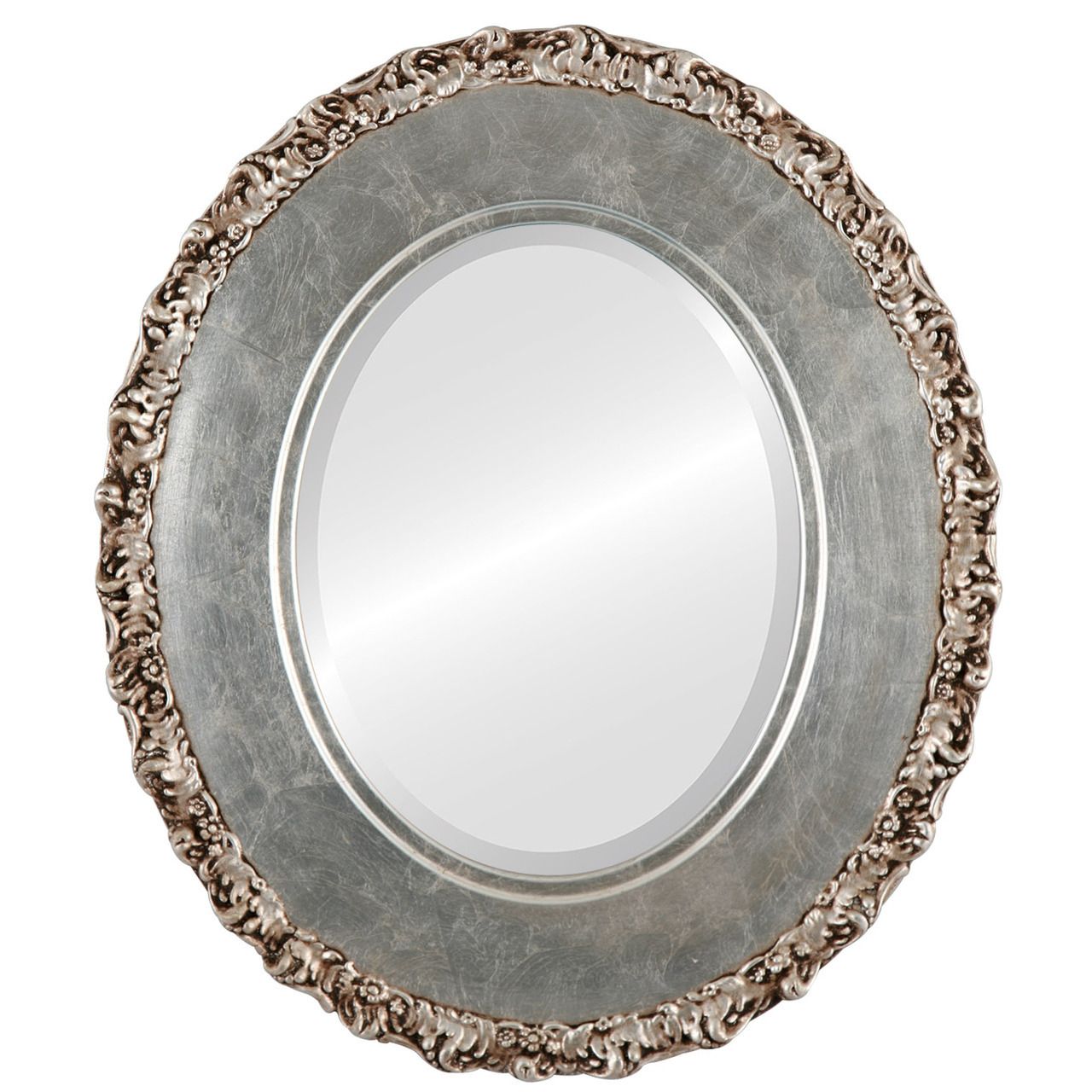 Free Shipping Regarding Most Recent Silver Leaf Round Wall Mirrors (View 5 of 15)