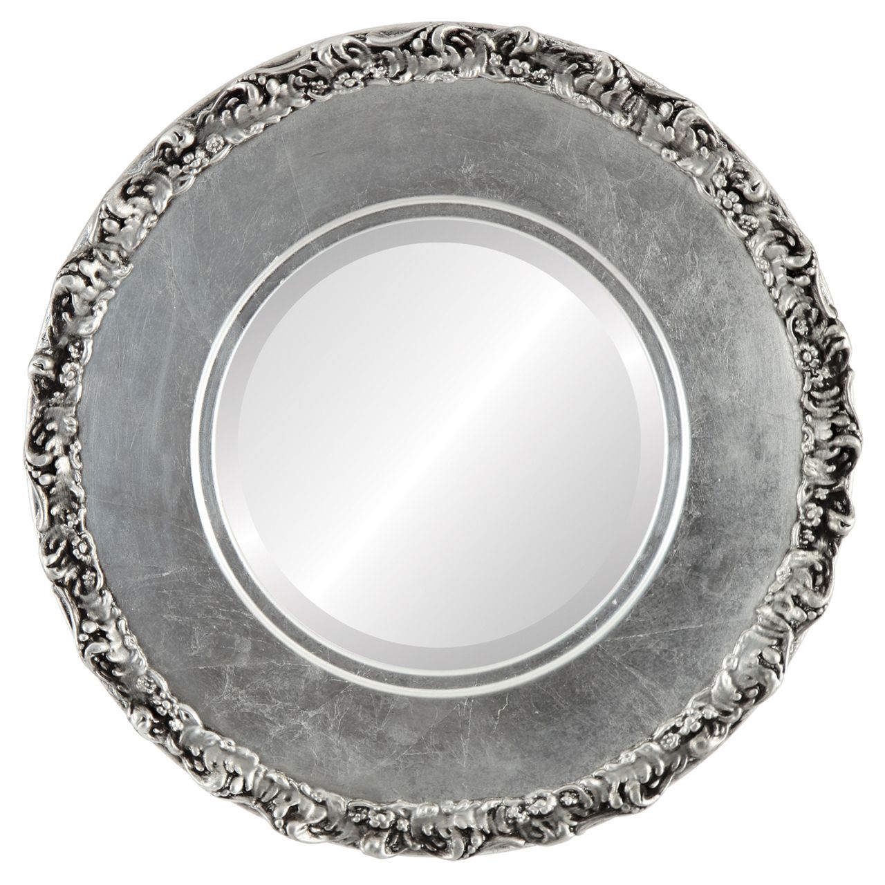Free Shipping With Silver Leaf Round Wall Mirrors (View 4 of 15)