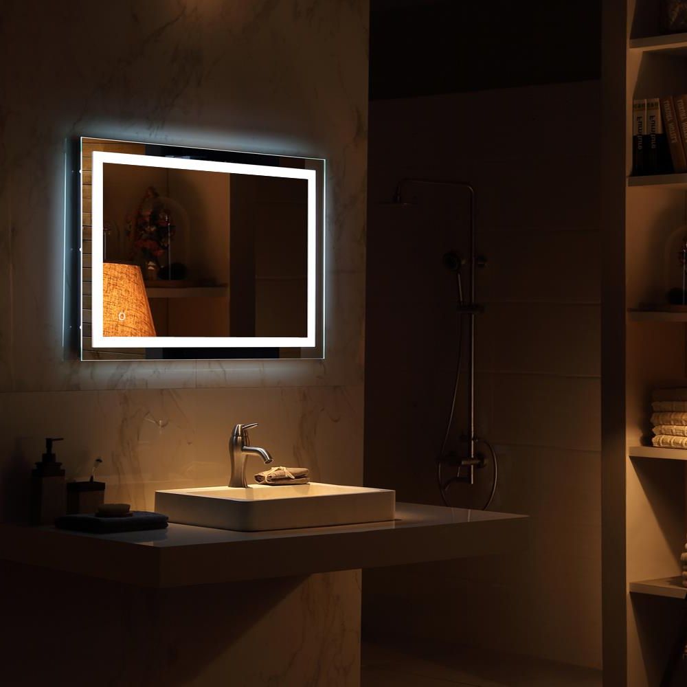 Front Lit Led Wall Mirrors Intended For Most Recently Released Ktaxon Anti Fog Led Backlit Mirror Illuminated Wall Mirror Bathroom (View 4 of 15)