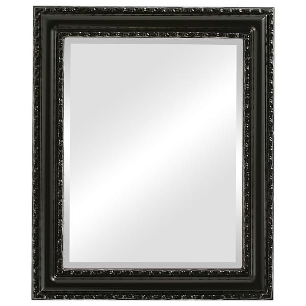 Glossy Black Wall Mirrors Intended For 2021 Dorset Framed Rectangle Mirror In Gloss Black – Overstock –  (View 5 of 15)