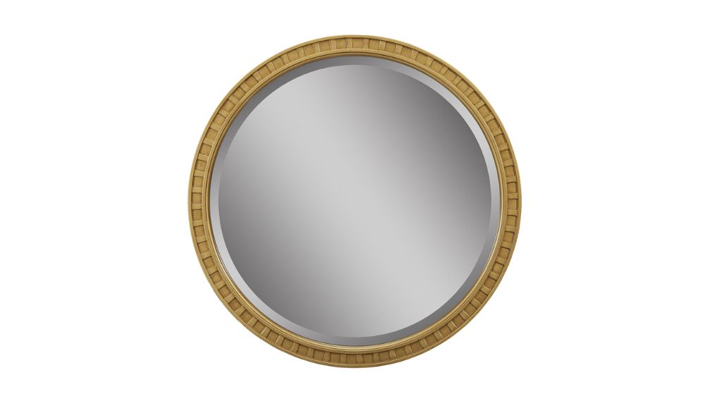 Gold Accent With Regard To Golden Voyage Round Wall Mirrors (View 11 of 15)