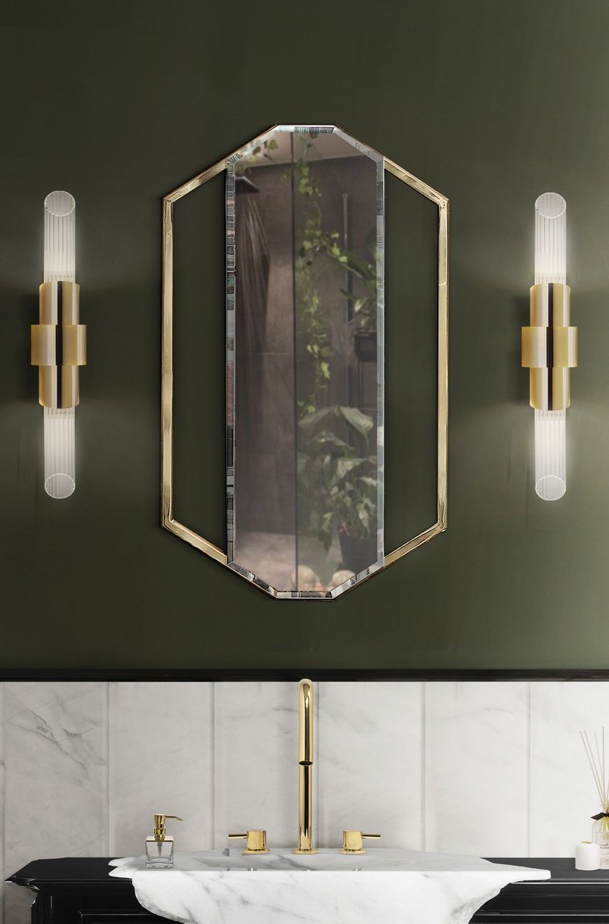 Gold Led Wall Mirrors With Most Recently Released 5 Gold Accented Wall Mirrors To Enhance Your Luxury Bathroom Decor (View 3 of 15)
