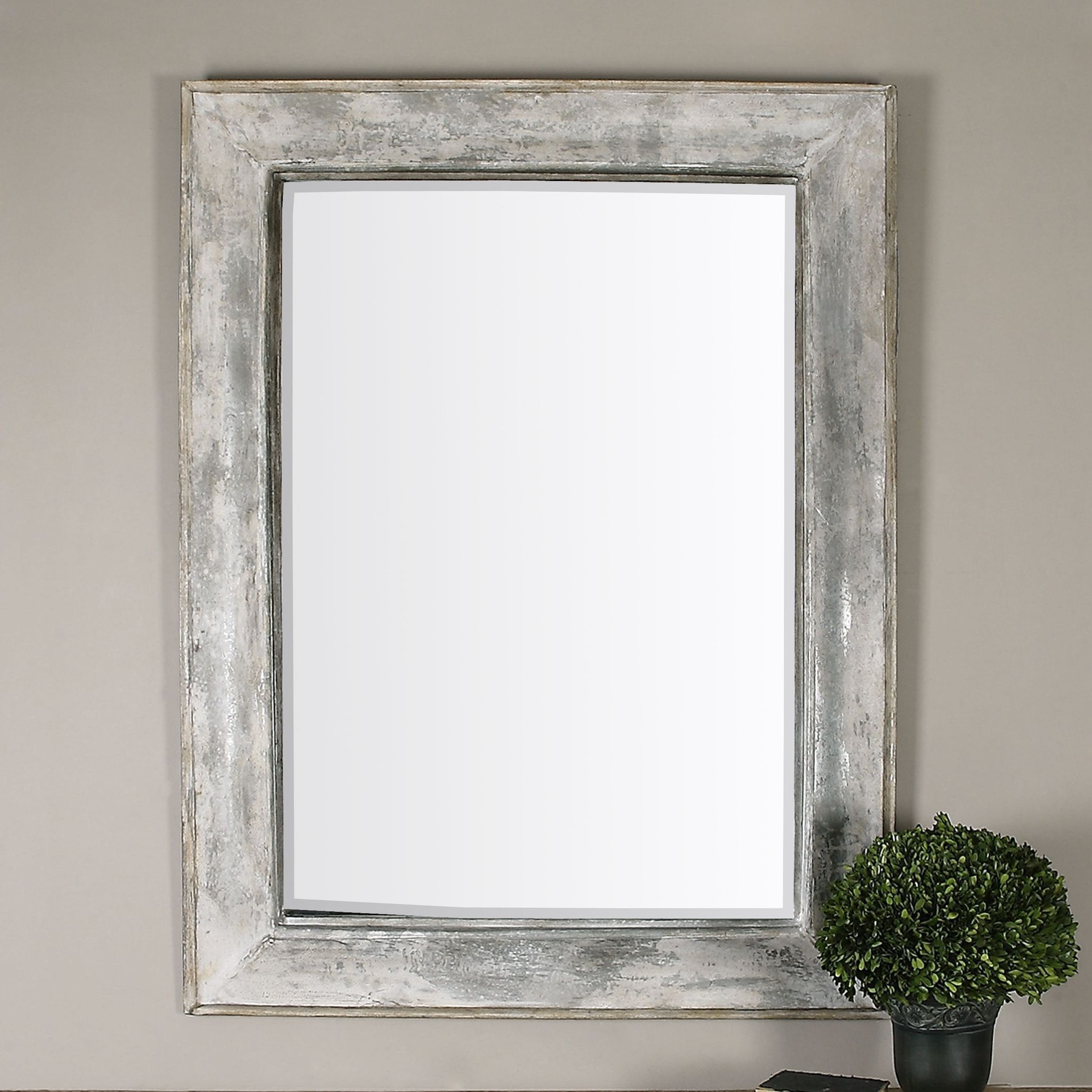 Gray Mirror, Barn Wood Picture Frames (View 7 of 15)
