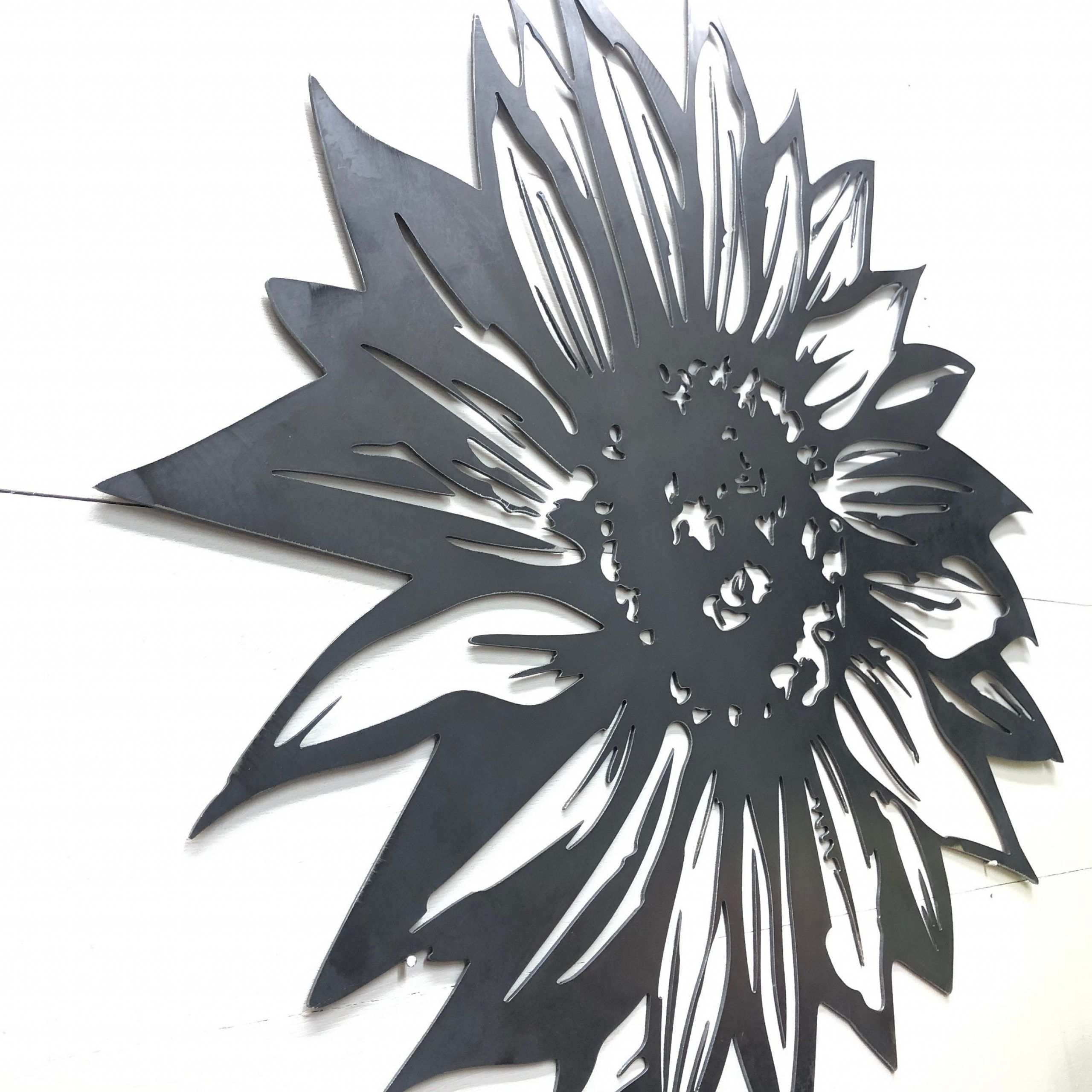 Industrial Metal Wall Art Regarding Best And Newest Rustic Industrial Sunflower Metal Wall Decor (View 8 of 15)