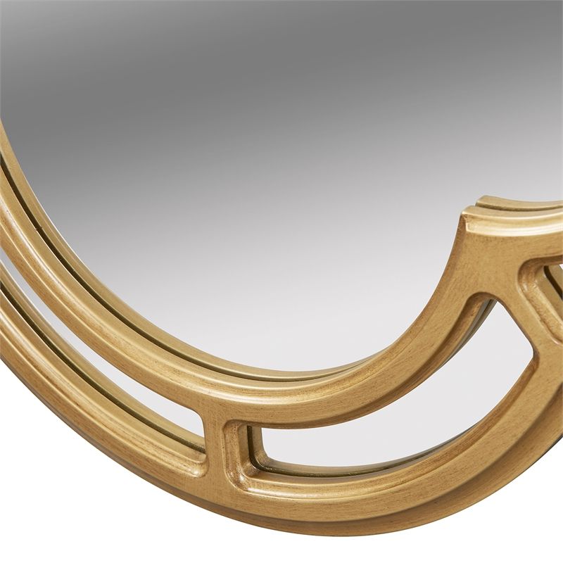 Jennifer Taylor Home Dauphin Scalloped Gold Accent Wall Mirror Golden For Well Known Gold Scalloped Wall Mirrors (View 8 of 15)