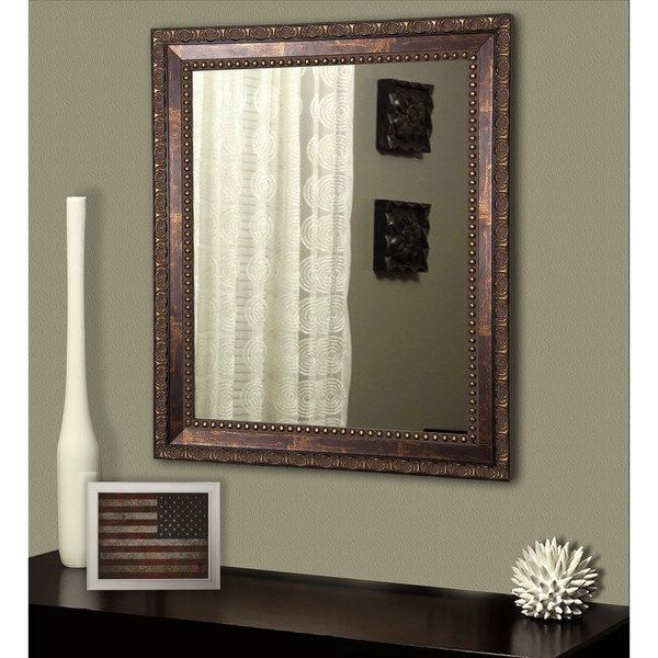 Latest American Made Rayne Traditional Roman Copper Bronze Wall/ Vanity Mirror Inside Copper Bronze Wall Mirrors (View 4 of 15)