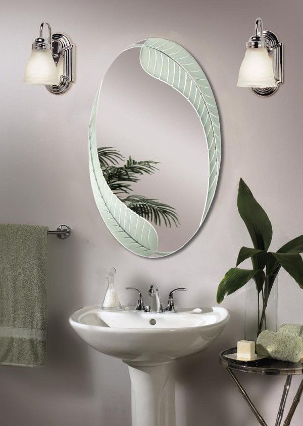 Latest Brushed Nickel Bathroom Mirror As Sweet Wall Decoration – Homesfeed Inside Single Sided Polished Wall Mirrors (View 4 of 15)