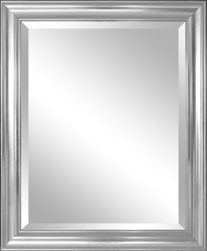 Latest Glass 4 Piece Wall Mirrors With Regard To Mcs 24×36 Inch Sloped Mirror With Dental Molding Detail, 29.5× (View 9 of 15)