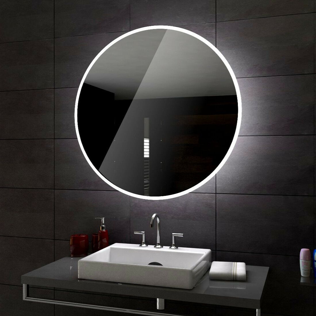 Latest Round Backlit Led Mirrors With Mirrors: Round Line – Quality Kitchen Cabinet Doors Since  (View 10 of 15)