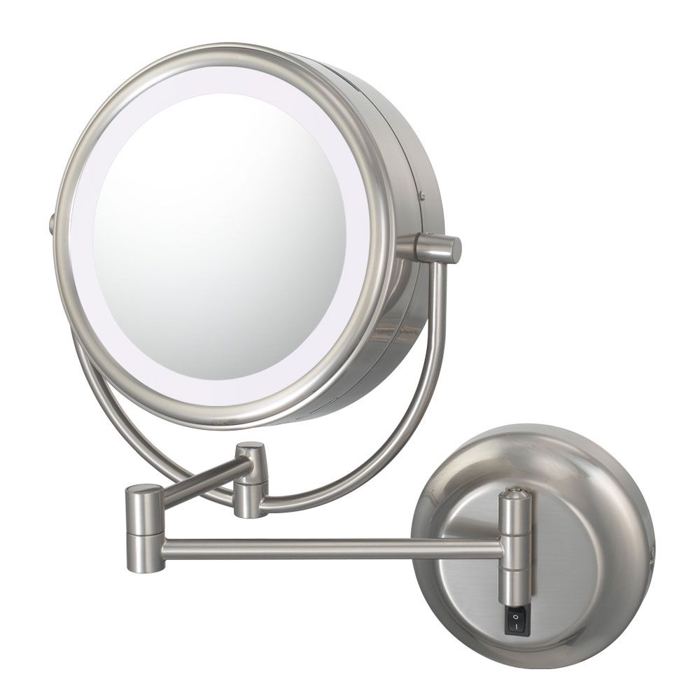 Latest Single Sided Polished Nickel Wall Mirrors In Wall Mounted Makeup Mirror – Double Sided In Wall Mirrors (View 4 of 15)