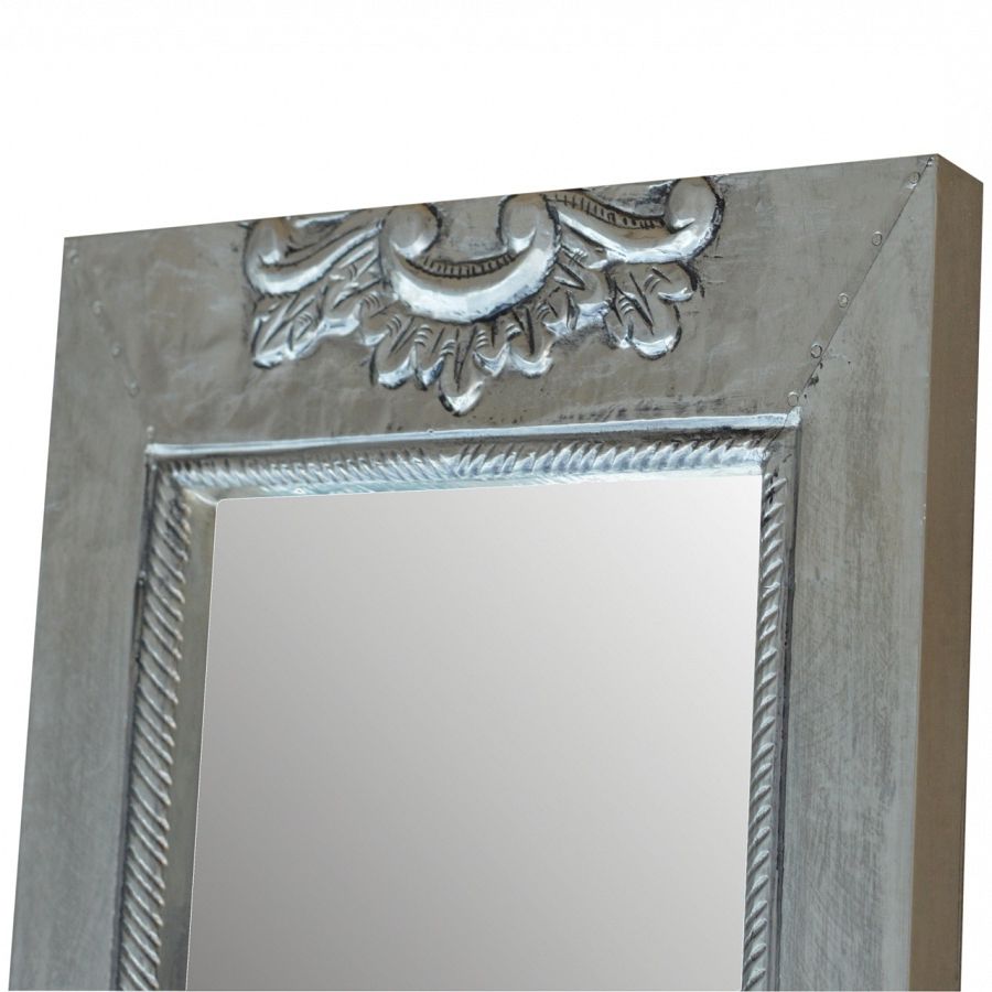 Linen Fold Silver Wall Mirrors With Most Popular Silver Cladded Mirror (View 2 of 15)