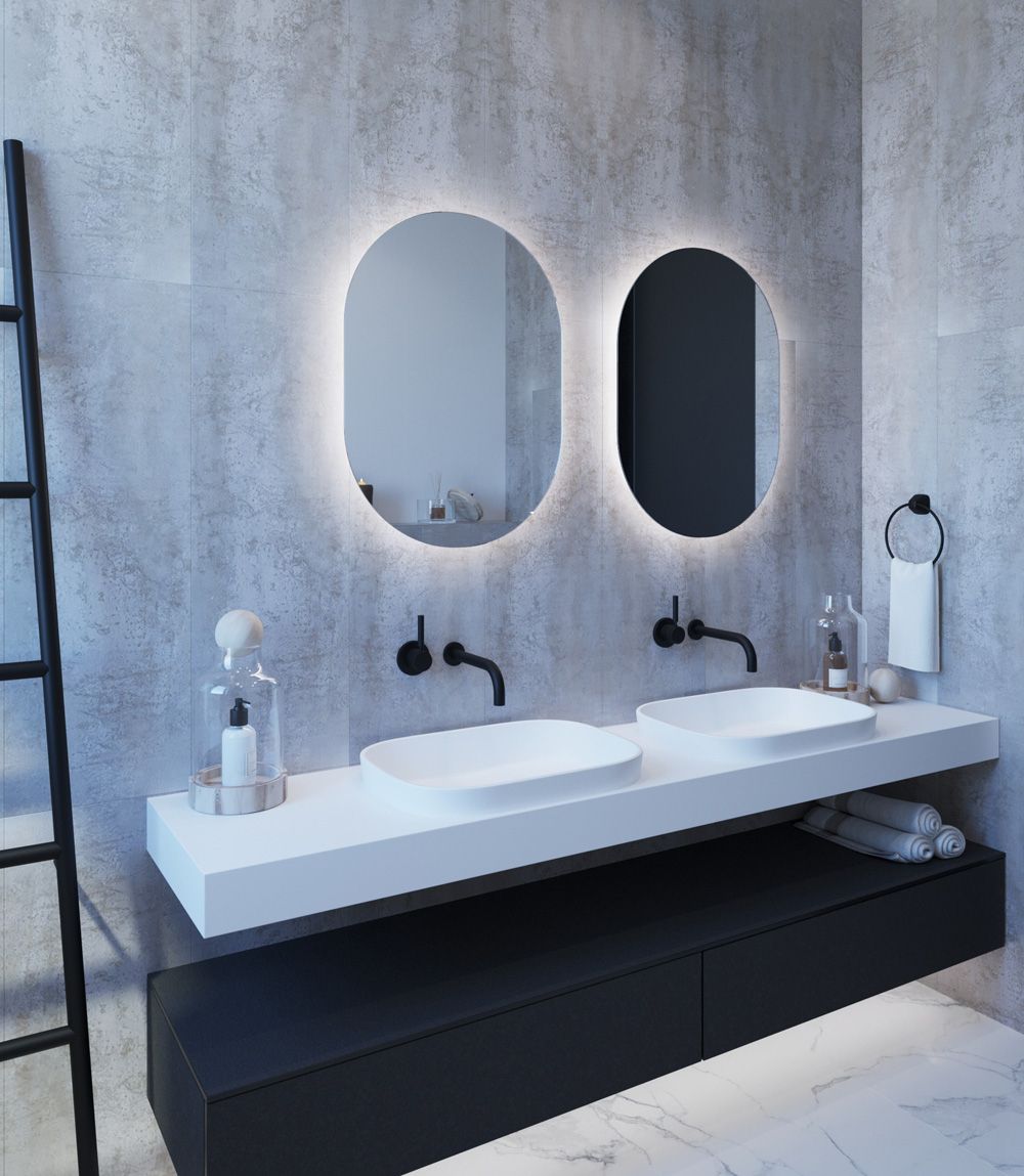 Luxe Mirrors Throughout Well Known Edge Lit Oval Led Wall Mirrors (View 9 of 15)