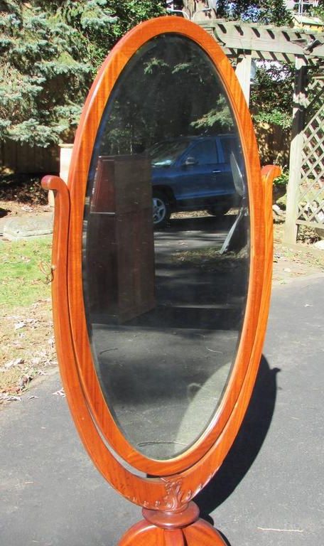 Mahogany Full Length Mirrors Regarding Well Known Antique Mahogany Claw Foot Cheval Mirror For Sale At 1stdibs (View 15 of 15)