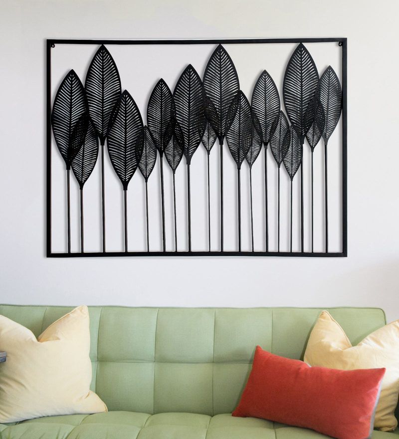 Matte Blackwall Art Inside Well Liked Buy Wrought Iron Decorative In Black Wall Artcraftter Online (View 1 of 15)