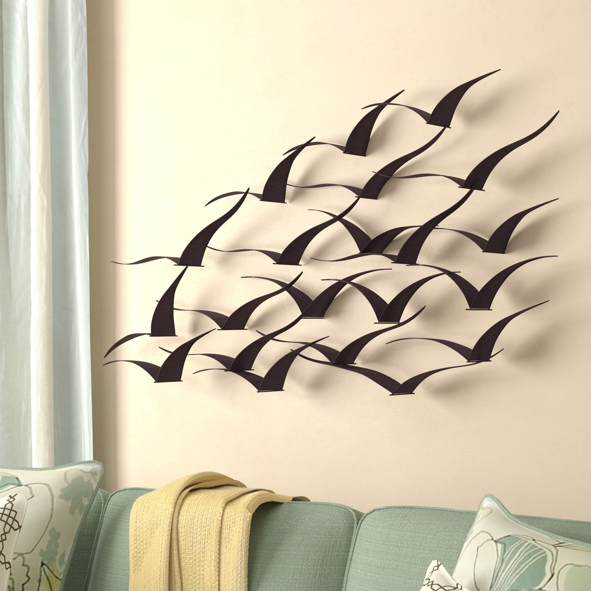 Metal Bird Wall Decor You'll Love In 2021 – Visualhunt Intended For Widely Used Large Wall Decor Ornaments (View 9 of 15)