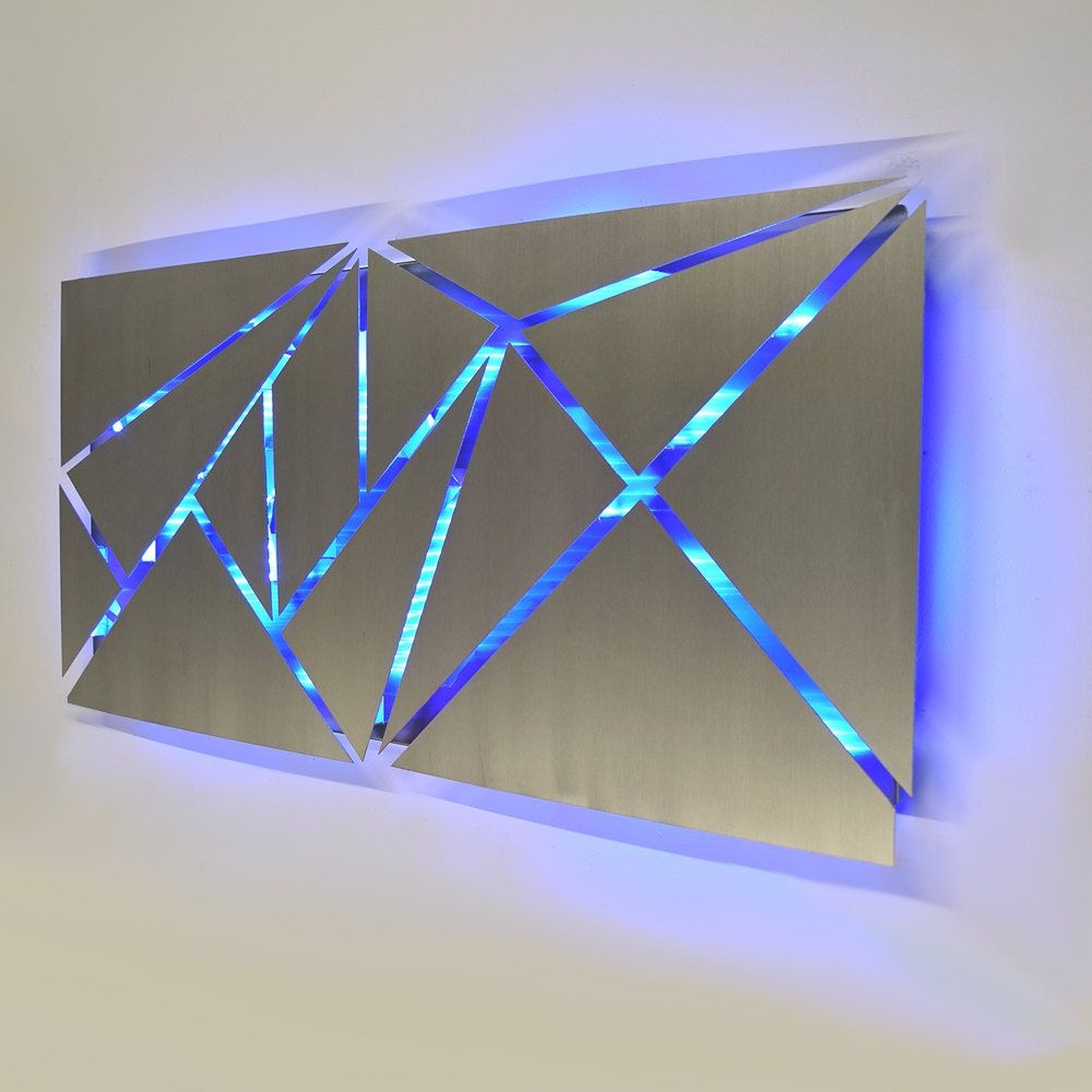Metal Wall Art Lighted Wall Art Metal Wall Sculpture In Most Up To Date Looping Metal Wall Art (View 9 of 15)