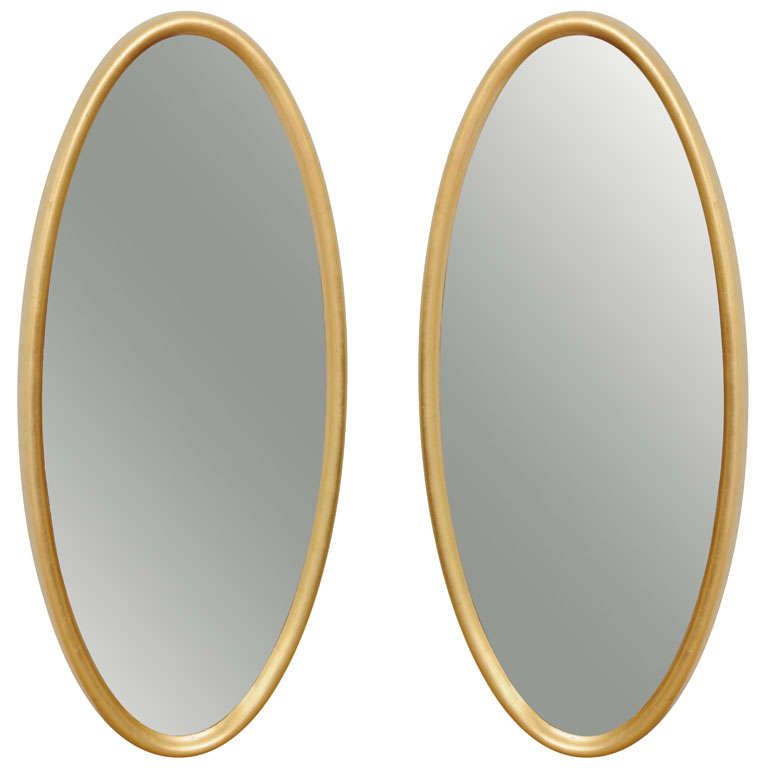 Mid Century Modern Hollywood Regency Glam Gold Leaf Oval Mirror At 1stdibs In Best And Newest Glam Silver Leaf Beaded Wall Mirrors (View 11 of 15)
