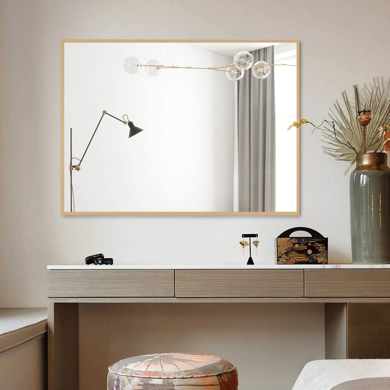 Mirrors For Wall Decor Rectangular Mirror Bathroom Wall Mounted Make Up Within Newest Clear Wall Mirrors (View 5 of 15)