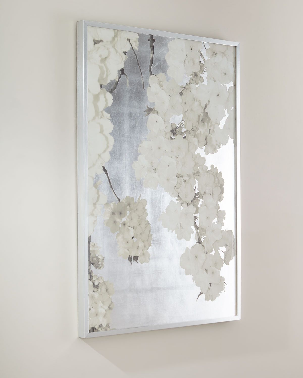 Most Current "white Blossoms On Silver" Giclee Wall Art (View 6 of 15)