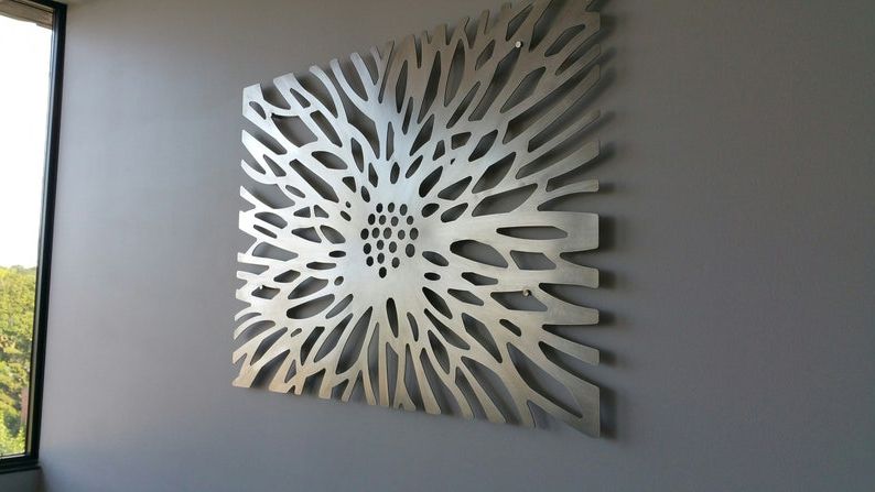 Most Popular Laser Cut Metal Wall Art Throughout Laser Cut Metal Decorative Wall Art Panel Sculpture For Home (View 8 of 15)