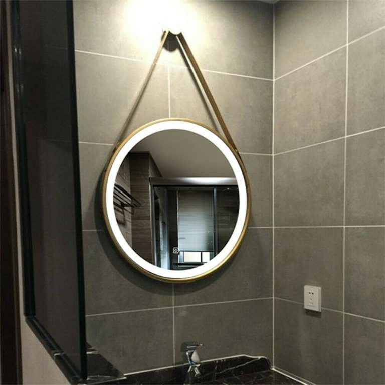 Most Popular Round Backlit Led Mirrors With Led Lighted Round Wall Mount Or Hanging Mirror Bathroom Vanity Mirror (View 13 of 15)