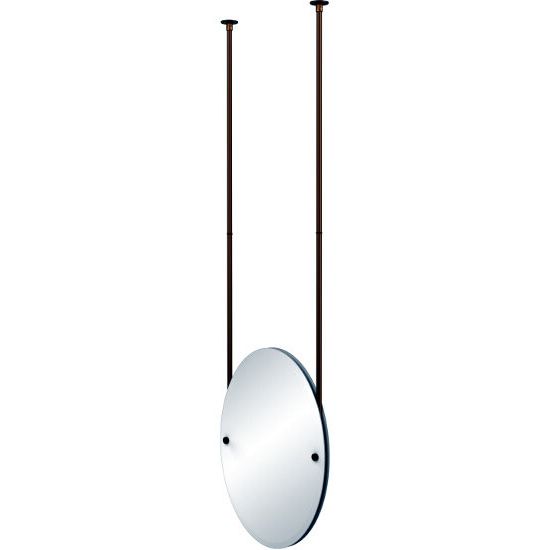 Most Recent Ceiling Hung Oval Mirrors In Bathroom Mirrors – Oval Frameless Ceiling Hung Mirror – Standard And (View 9 of 15)