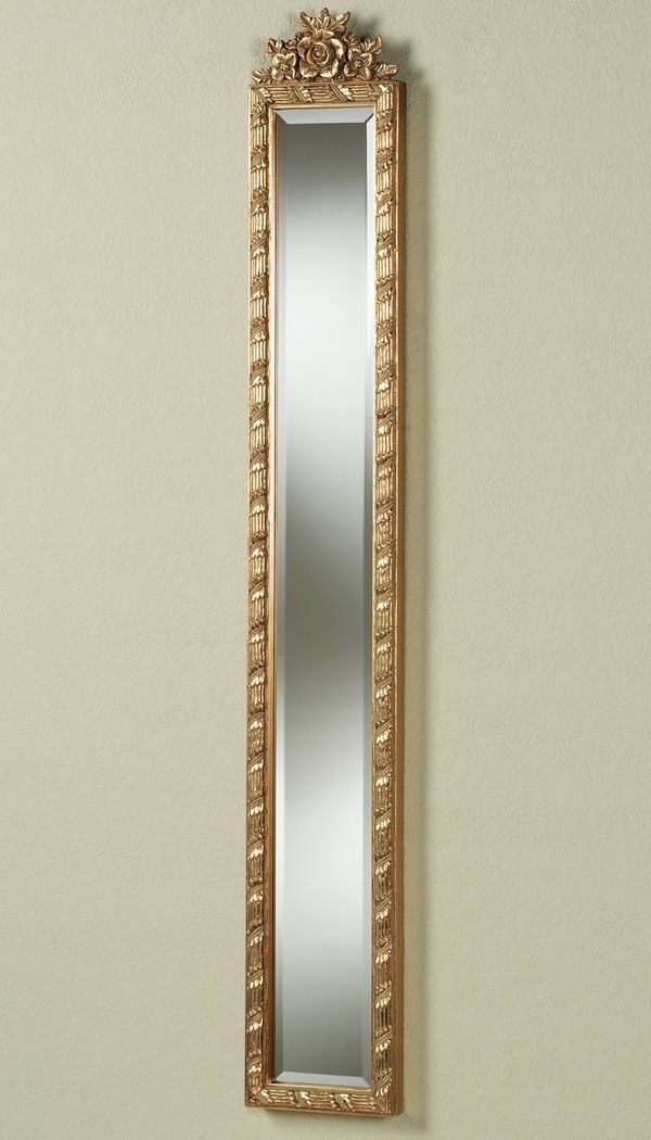 Most Recent Giuliana Antique Gold Floral Wall Mirror Panel (View 13 of 15)