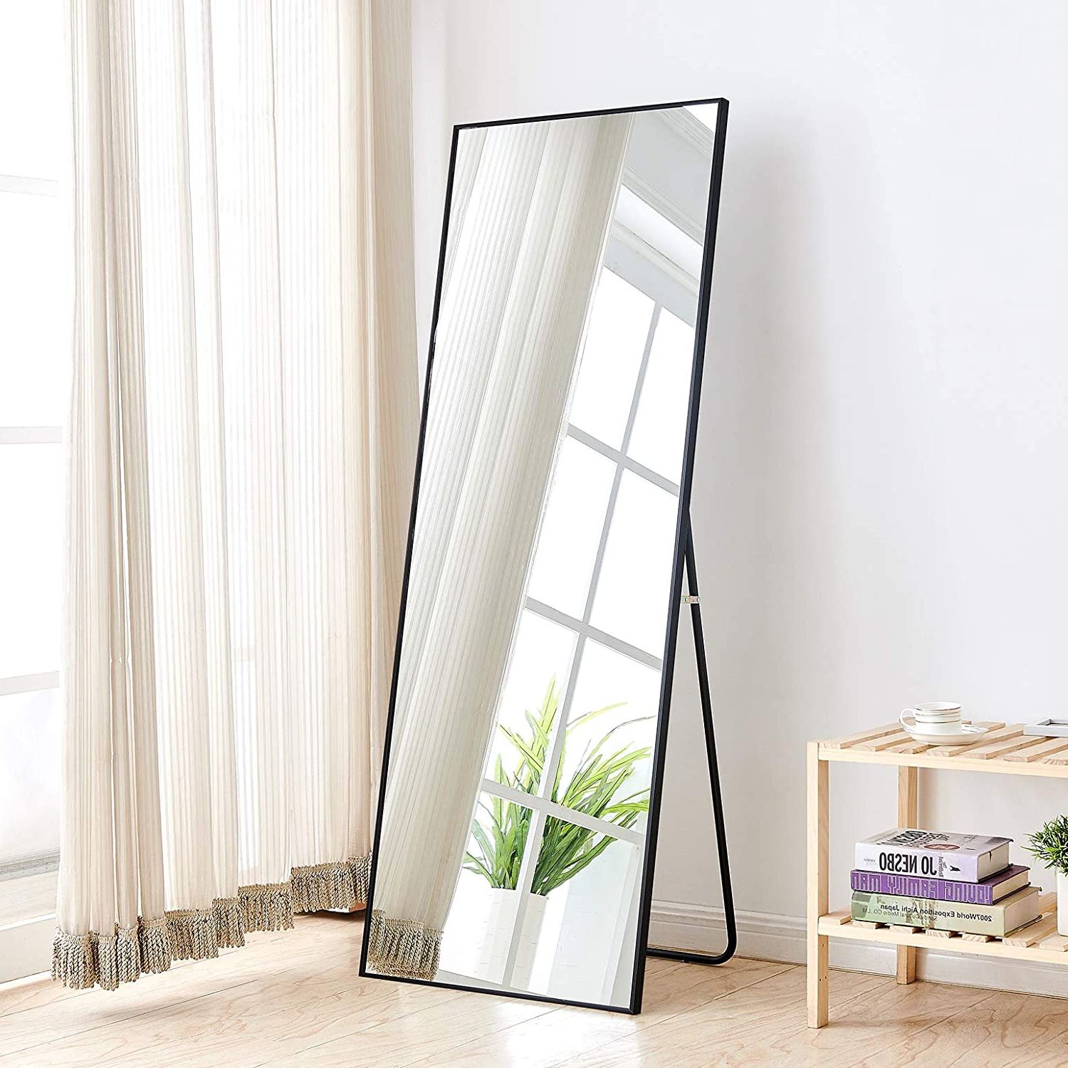 Most Recent Rose Home Fashion Aluminum Alloy Thickened Frame 65 X22¡°, Full Length Intended For Full Length Floor Mirrors (View 1 of 15)