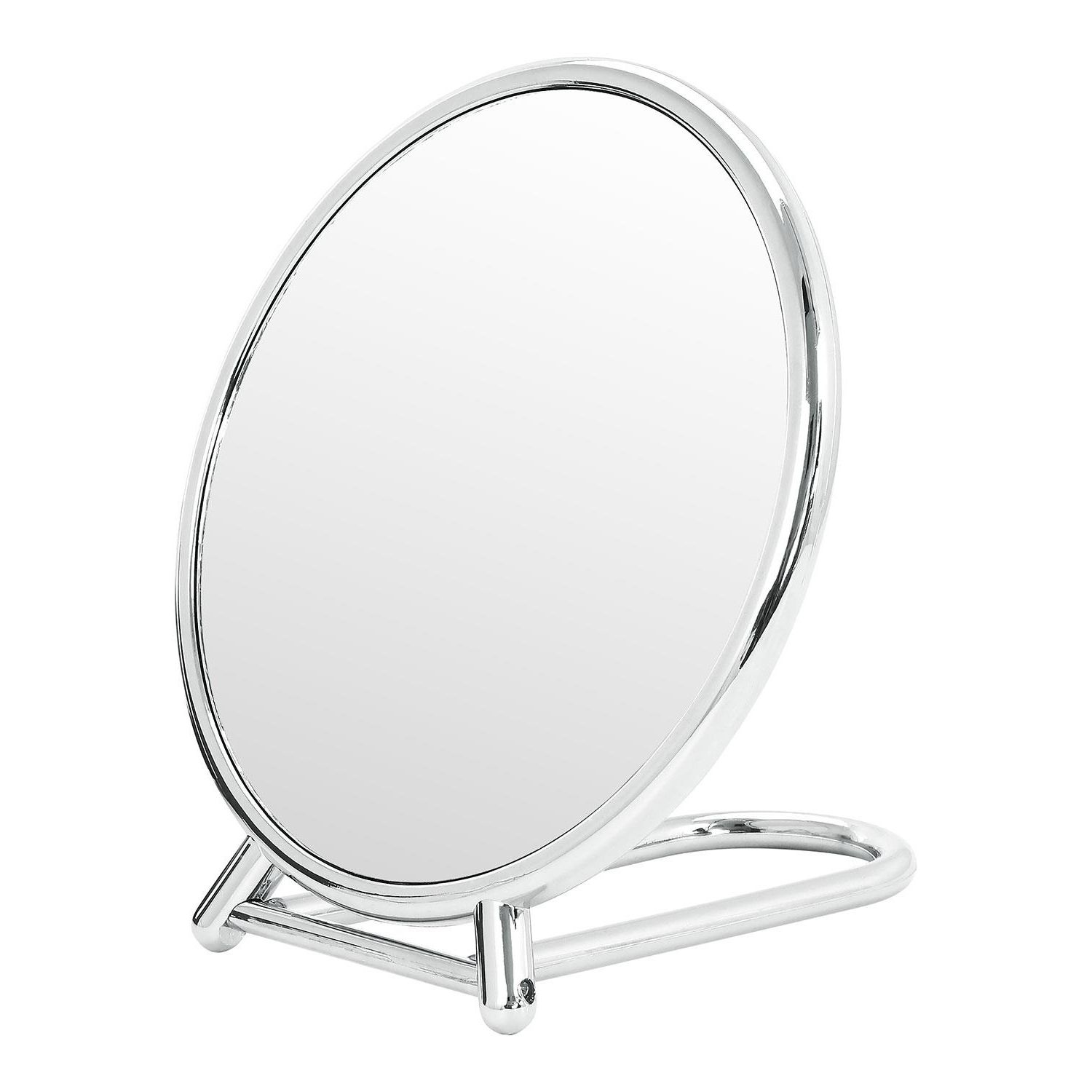 Most Recent Single Sided Chrome Makeup Stand Mirrors Within Wall Mounted Standing Bathroom Shaving Make Up Adjustable Chrome Round (View 14 of 15)