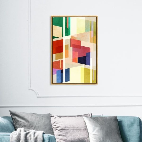 Most Recent Square Canvas Wall Art Within Oliver Gal Abstract Wall Art Framed Canvas Prints 'midcentury Square (View 6 of 15)