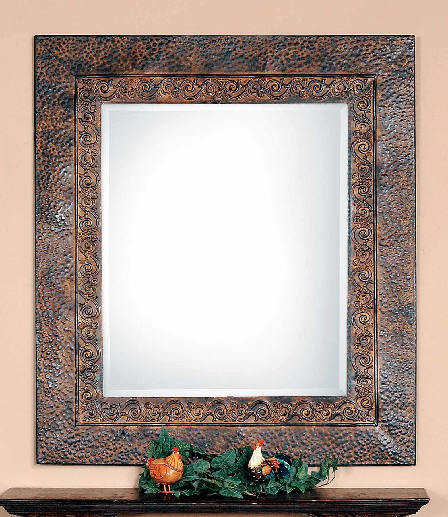 Most Recent Uttermost Jackson 30 X 34 Rustic Metal Wall Mirror (View 4 of 15)