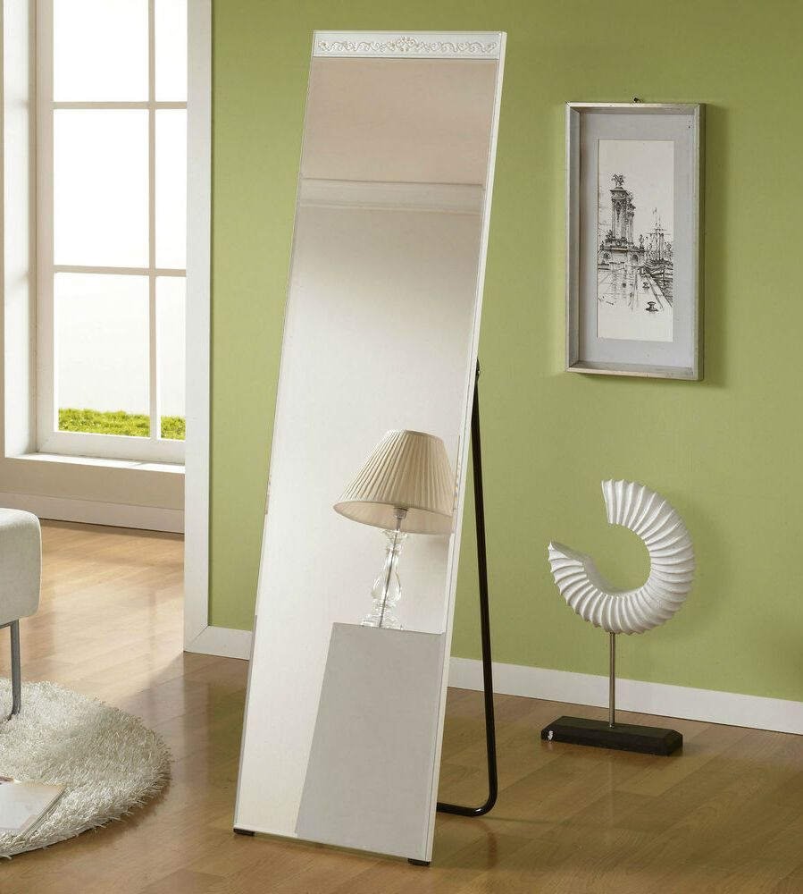Most Recently Released Berry White : New Rectangular Free Standing Full Length Floor Mirror (View 11 of 15)