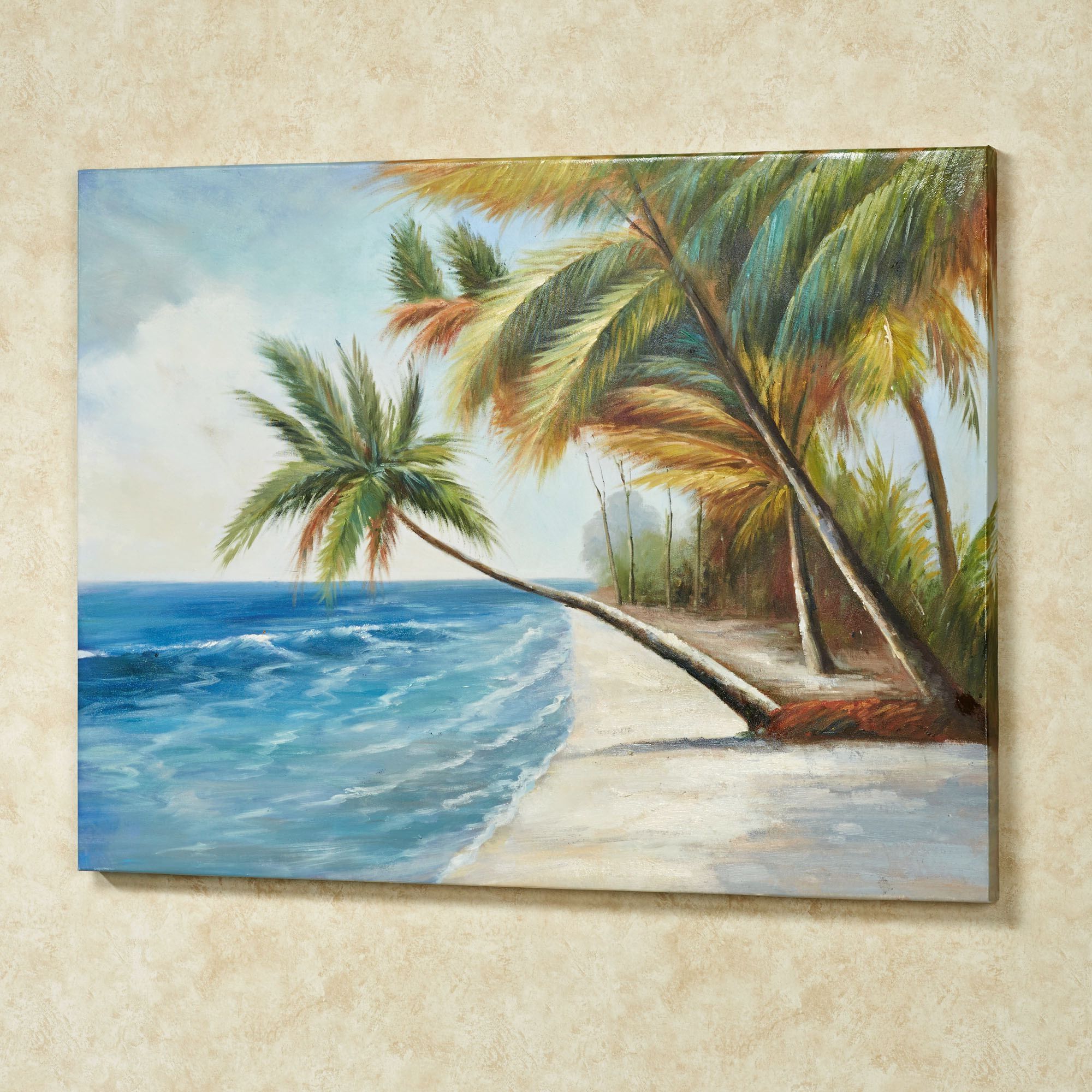 Most Recently Released Leaning Palms Palm Tree Canvas Wall Art In Desert Palms Wall Art (View 10 of 15)