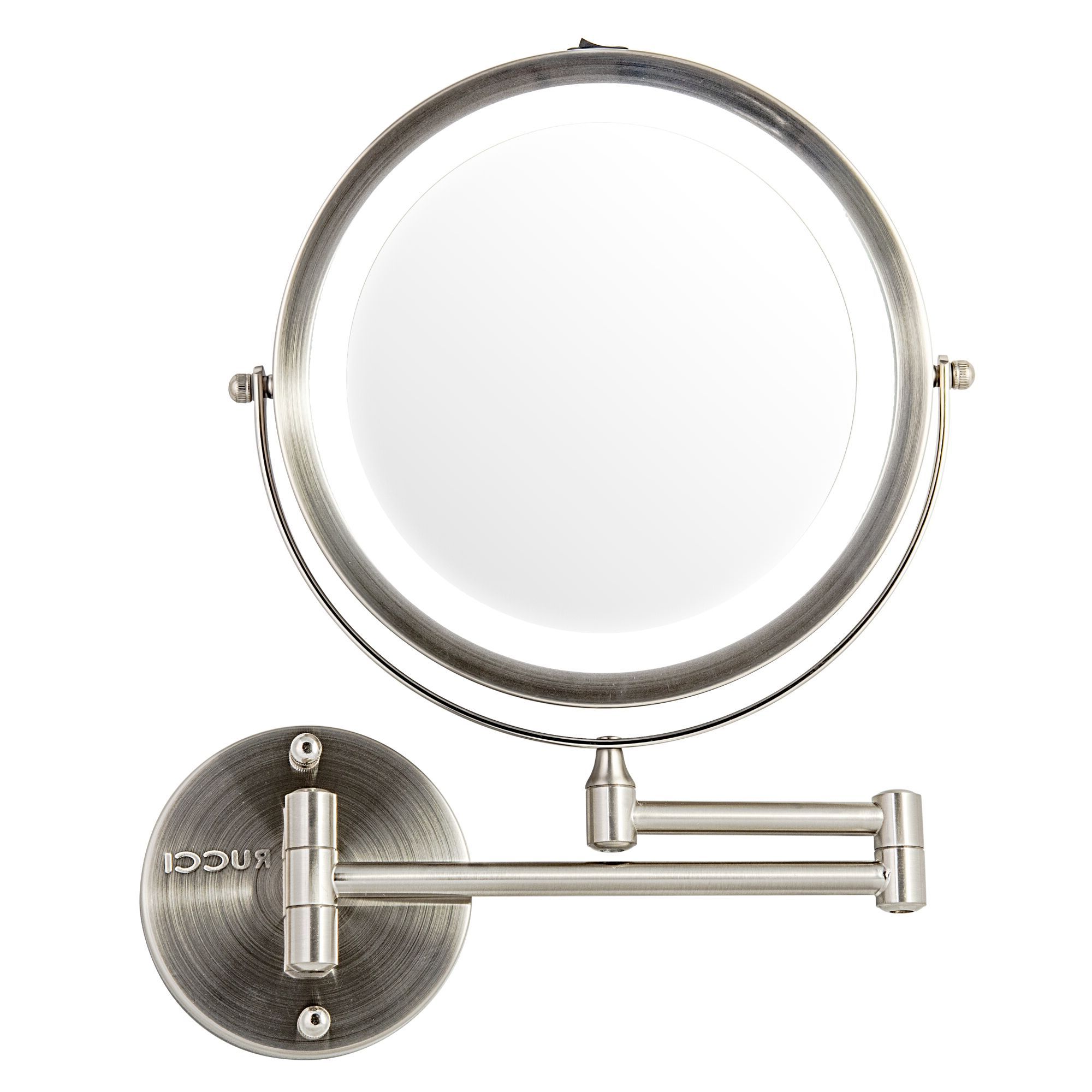 Most Recently Released Led Lighted Makeup Mirrors In 7'' Wall Mounted Led Lighted Makeup Mirror – 10x/1x Magnifying Vanity (View 10 of 15)