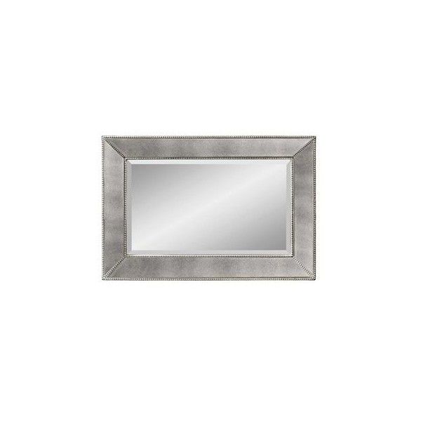 Most Up To Date Bassett Mirror Hollywood Glam 36 X 24 Silver Beaded Wall Mirror ($286 Intended For Glam Silver Leaf Beaded Wall Mirrors (View 14 of 15)