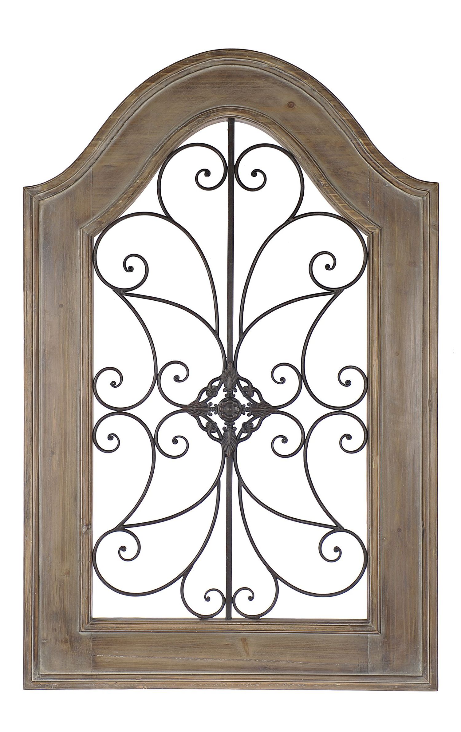 Natural Arch Wood And Metal Wall Plaque (View 2 of 15)