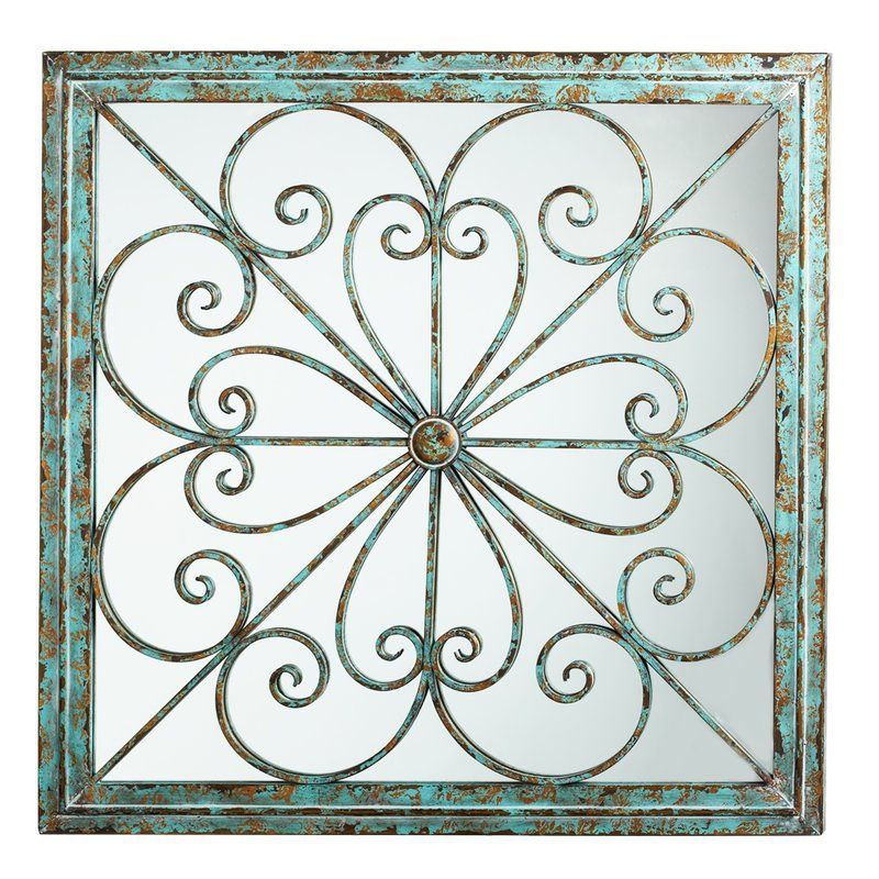 Newest Antique Square Wall Art Throughout One Allium Way Framed Square Scroll Wall Decor (View 4 of 15)