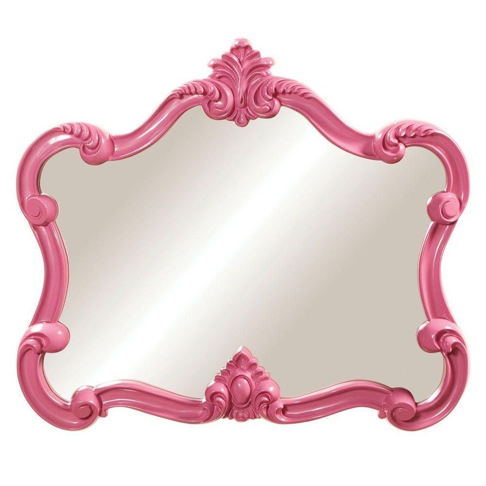 Newest Glossy Red Wall Mirrors Inside 28 In. X 32 In (View 14 of 15)