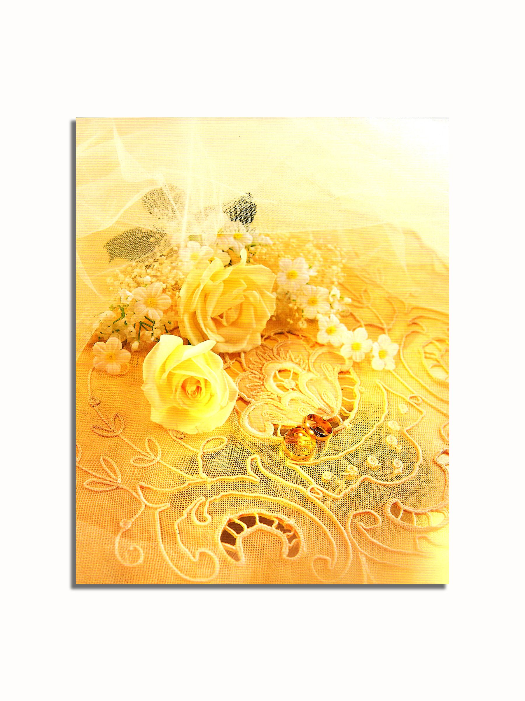 Newest Lace Wall Art Throughout Yellow Roses On Lace Flowers Wall Picture 8x10 Art Print – Walmart (View 15 of 15)